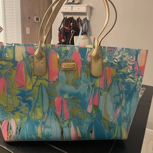 Lilly Pulitzer Blue and Pink Tote